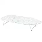 Kleeneze Foldable Tabletop Ironing Board - with Cotton Cover, Suitable for Left or Right-Handed Users, Portable Ironing Table, Perfect for Travel and Storage, Lightweight and Foldable, 73 x 31 cm