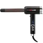 CHI Volcanic Lava Ceramic Curl Shot 1" Curling Iron With Cool Shot Locks In Curls. Durable Barrel. Smooth Glide. Ionic Shine., Black, 1 pounds