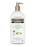 Gold Bond Ultimate Restoring Skin Therapy Lotion, 368 mL, Restores Elasticity & Vitality, Suitable for Men and Women, Vitamin C, & E, Fresh Scent, Hydrating, for Dullness and Dryness