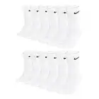 Nike Unisex Trainingssocken Everyday Cushioned Crew Socks SX7664 6 Paar, Größe:42-46, Artikel:-100 white