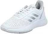 adidas COURTSMASH, Zapatos de Tenis Mujer, Cloud White/Matte Silver/Grey, 39 1/3 EU