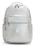 Kipling SEOUL, Großer Rucksack mit Laptop-Schutz 15 Zoll, 44 cm, 27 L, 0.65 kg, Bright Metallic