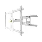 Kanto PDX650W Full-Motion TV Wall Mount for 37-inch to 75-inch Flat-Screen Monitor – White