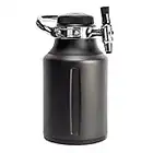 GrowlerWerks uKeg Go - Dispenser di bevande gassate per birra, soda, sidro, kombucha e cocktail, 1814 ml, tungsteno