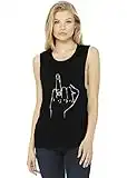 Funky Junque Womens Bride Tank Top Wifey Bridal Wedding Bachelorette Party Shirt, Ring Finger - Black, Medium