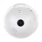 Wireless Bulb Panorama Camera, Full Vision Infrared+White Light Wifi Dome Camera, Standard E27 Thread Connector(1080P White Light)