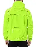 BALEAF Herren Fahrradjacke Wasserdicht Atmungsaktiv Windbreaker Fahrrad Regenjacke Fahrrad Windjacke für Radsport Fluorescent Gelb M