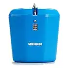 Strandtresor zum Anketten Abschließen Wertsachen-Box Zahlenschloss Strand Beach SafeToGo Mini-Safe Reisezubehör Urlaub Gadget praktisch, Farbe:blau