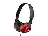 Sony MDRZX310AP/R On-Ear Headphones with Microphone (Red)