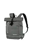 travelite BASICS Rucksack aus wasserfestem Material, Schulrucksack aus Polyester mit Reflektoren + Roll-Up Verschluss, 400g, 48 cm, 19 Liter