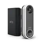 Arlo Essential Wireless Video Doorbell Security Camera, 1080p HD doorbell camera HD, White & Certified Accessory, Rechargeable Battery, Designed Essential Wire-Free Video Doorbell Only