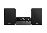 Philips Audio M4505/12 Micro Music System with Bluetooth (DAB+/FM Radio, USB, CD, MP3-CD, 60 W, Audio-In, USB Port for Charging, Bass-Reflex Loudspeakers, Digital Sound Control)