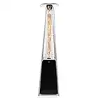 Thermo Tiki Outdoor Propane Patio Heater - Commercial LP Gas Porch & Deck Heater - Black