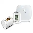 Gigaset Heating Pack ONE X - Thermostat-Set für eine intelligente Heizungssteuerung - spart Heizkosten - mit 2 Thermostaten und Basisstation programmierbare Temperatur - App Steuerung, weiß