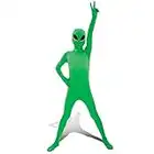 Morphsuits Alien Costume Kids Green Alien Costume Bodysuit Kids Halloween Costume Medium