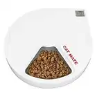 Cat Mate C500 Automatic Pet Feeder Cat or Small Dog Bowl with Digital Timer For Wet or Dry Pet Food, 5 Meal Carousel, up to 330g in each, with Twin Ice Packs for Food Freshness