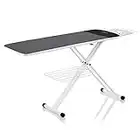 Reliable 320LB Home Ironing Board - Made in Italy 2-in-1 Home Ironing Table with Large 55 Inch Pressing Surface (Extended), Iron Table Made with Heavy-Duty Tube Frame Construction, Strong Iron Rest