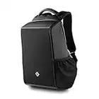 BoostBag Shadow Anti Theft Backpack - Boostboxx Anti Diebstahl Rucksack mit Fächern für Reisepass, Kreditkarte mit RFID Schutz, 15,6" Laptop/Notebook, Ipad, Tablet, Handy usw. mit TSA Schloss und USB