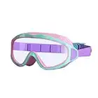 SWAUSWAUK Gafas Natacion Niños Niñas - Gafas Piscina para Niños Niñas de 4 a 12 Años (Rosa y Verde)