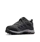 Columbia CRESTWOOD Men's Low Rise Trekking And Hiking Shoes, Black (Shark x Columbia Grey), 8.5 UK