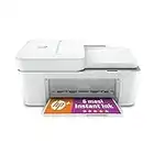 HP DeskJet 4122e 26Q92B, Stampante Multifunzione a Getto d'Inchiostro A4 a Colori, Fronte e Retro Manuale, 8,5 ppm, Wi-Fi, HP Smart, 6 Mesi di Inchiostro Instant Ink Inclusi con HP+, Bianca