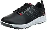 Skechers Men's Torque Waterproof Golf Shoe Golf Shoe, Black Red, 9 UK