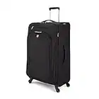 Swiss Gear Marumo Lightweight Expandable Spinner Luggage, 28-Inch, Black