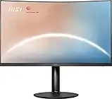 MSI Modern MD271CP Monitor curvo 27" FHD (1920x1080), 75Hz, 4ms, piedistallo regolabile, Eye-Friendly, altoparlanti incorporati, VESA