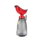 Gowgelit Female Urinal with Wide Opening, Female Urination Device with Smooth Edge, Odor Resistant Urinal for Car Camping Hiking Travel Bedside, Leakproof Pee Bottle for Women Elderly Injured (Red)