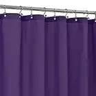 ALYVIA SPRING Royal Purple - Cortina de ducha de tela impermeable, suave y ligera, con 3 imanes, calidad de hotel y lavable a máquina, tamaño estándar 72 x 72 pulgadas, color morado