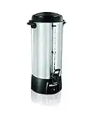 Proctor Silex 45100C 100-Cup Coffee Urn, Black & Brushed aluminum finish