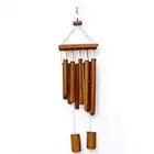 Wooden Wind Chimes, Bamboo Wind Chimes with Amazing Deep Tone 10 Tube for Patio Garden Home Décor, Natural Beautiful Sound