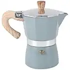 Wobekuy Cafetière en aluminium pour moka, expresso, cafetière, cafetière, percolateur, cuisinière, cafetière