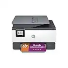 HP OfficeJet Pro 9012e Imprimante tout-en-un Jet d'encre couleur - 6 mois d'Instant ink inclus avec HP+ (A4 Copie Chargeur de documents Scan recto verso Fax USB Wifi Bac grande capacité 250 feuilles)