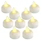 Homemory 24 Pack Waterproof Flameless Floating Tealights, Warm White Battery Flickering LED Tea Lights Candles - Wedding, Party, Centerpiece, Pool & SPA