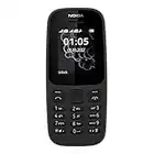 Nokia 105 - Téléphone portable débloqué GSM (Ecran 1,8 pouces, ROM 4Mo, Double SIM) Noir