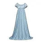 DUNHAO COS Robe de Cosplay Daphne Costume de,Jane Austen,tea party dress,regency dress,Robe Princesse pour Halloween