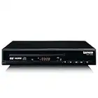 Lenco DVD-120 DVD-Player - HDMI und SCART Anschluss - USB Wiedergabe - MP3,MPG,MPEG4,AVI - Audio und Video Out - Fernbedienung -Schwarz, DVD-120BK, Kompakt