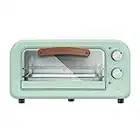 PanHuiWen Mini Forno - 12l Forno Elettrico da Banco e Grill 800 W Girarrosto Forno 60 Minuti Timer Tostapane in Acciaio Inox 2 Strati