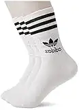 adidas Originals mens Casual Sock, WHITE/BLACK, M US