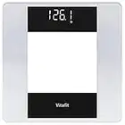 Vitafit Digital Bathroom Scales for Body Weight, Weighing Professional Since 2001, Batteries Included, 28st/400lb/180kg, Silver