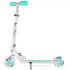 BELEEV Scooter for Kids Ages 3-12, 2 Wheel Folding Kick Scooter for Children Girls and Boys, 3 Adjustable Height, LED Light Up Wheels, Lightweight Scooter with Sturdy Frame, Kickstand, 143lbs Capacity