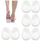 Medial & Lateral Heel Wedge Silicone Insoles - Supination & Pronation Corrective Adhesive Shoe Inserts Foot Alignment, Knock Knee Pain, Bow Legs, O/X Type Leg, OSTE, oarthritis (4 Pairs), 4 Pairs Transparent, 4 Pair (Pack of 1)