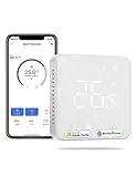 Smart Thermostat Boiler WLAN Heizungsthermostat Digital WiFi Raumthermostat Intelligente Wandthermostat Fußbodenheizungsthermostat für HomeKit, Siri, Google, Alexa Sprachfehl, Fernsteuerung, LED