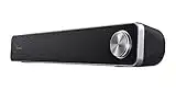 Trust Arys Soundbar PC, 12 W, Casse PC, Alimentazione USB, Jack 3,5 mm, Barra Audio, Altoparlanti per Computer, Portatile, TV, Tablet, Smartphone - Nero