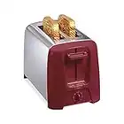 Hamilton Beach 2 Slice Extra Wide Slot Toaster with Shade Selector, Toast Boost, Auto Shutoff, Red (22623)