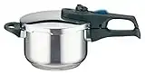 Elo 9938826 Autocuiseur vapeur en acier inoxydable, Appareil de cuisson à pression, Cocotte-minute, Convient à tous types de feux, Acier inoxydable, Plastique, 18cm, 2,7L