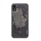 Woodcessories – Funda, Carcasa, Case Compatible con iPhone XR, De Piedra de Pizarra Real, EcoBump Stone (Gris Granito)