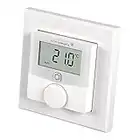 Homematic IP Smart Home Wandthermostat mit Luftfeuchtigkeitssensor, digitales Thermostat Heizkörper/Fußbodenheizung mit App, Alexa, Google Assistant, Temperaturmessung, Energie sparen, 156669A0