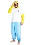 The Simpsons Jumpsuit Herren Kuschelig, Homer Onesie Herren Overall aus Fleece (L)